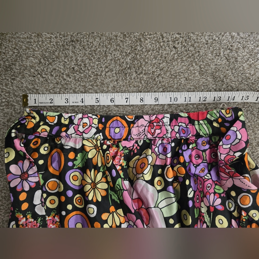 Floral Maxi Skirt - Black and Multicolor - Picture 7 of 7